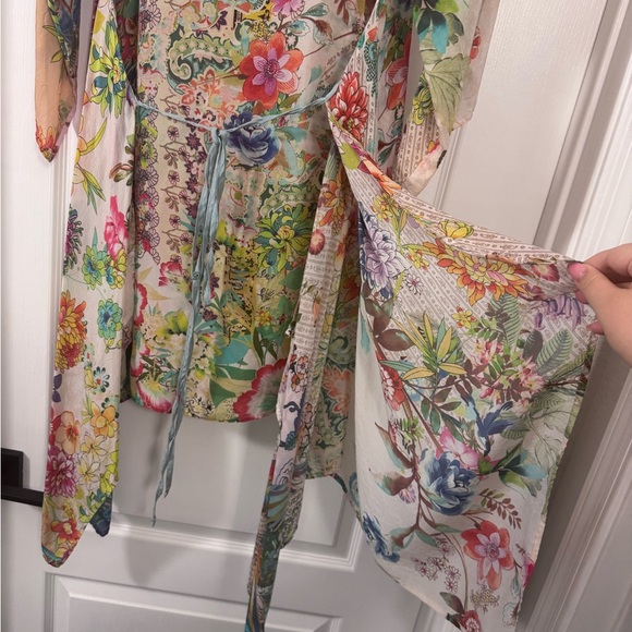 Johnny Was Multicolor Floral Patchwork Tunic/Dress - Picture 10 of 12